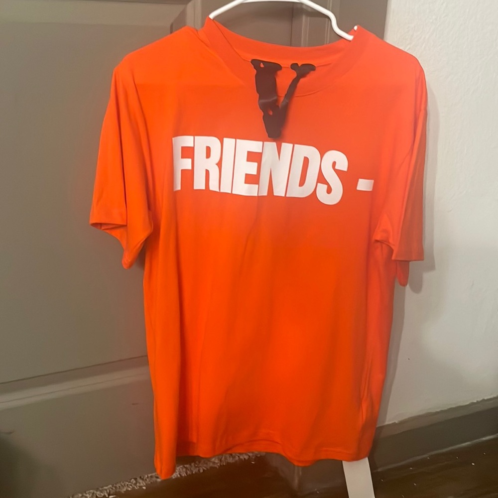 orange Vlone shirt
